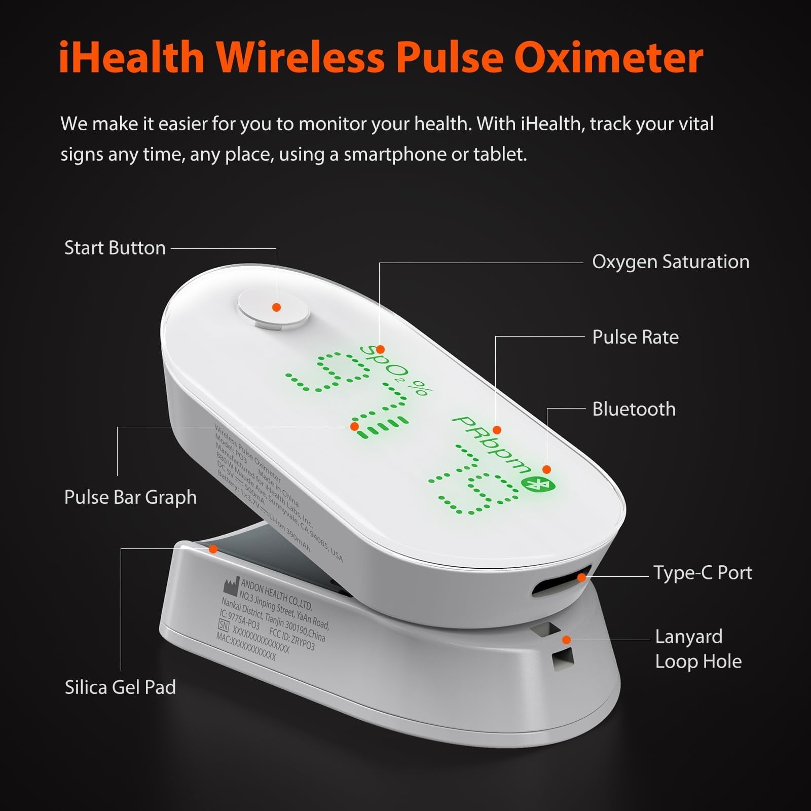 iHealth Air Pulse Oximeter
