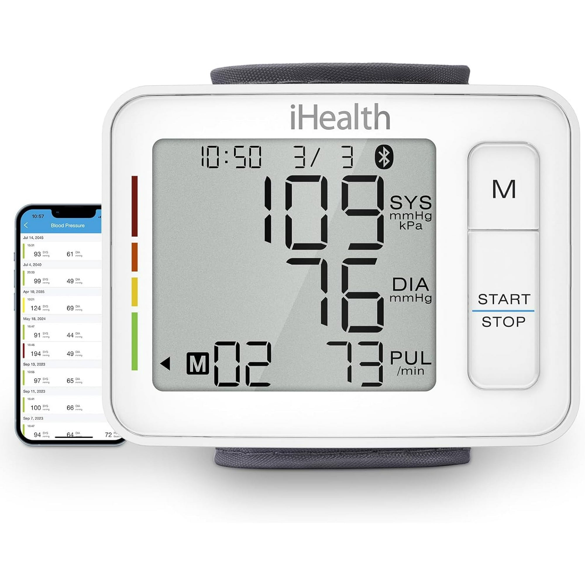 iHealth Push Wrist Blood Pressure Monitor Bluetooth