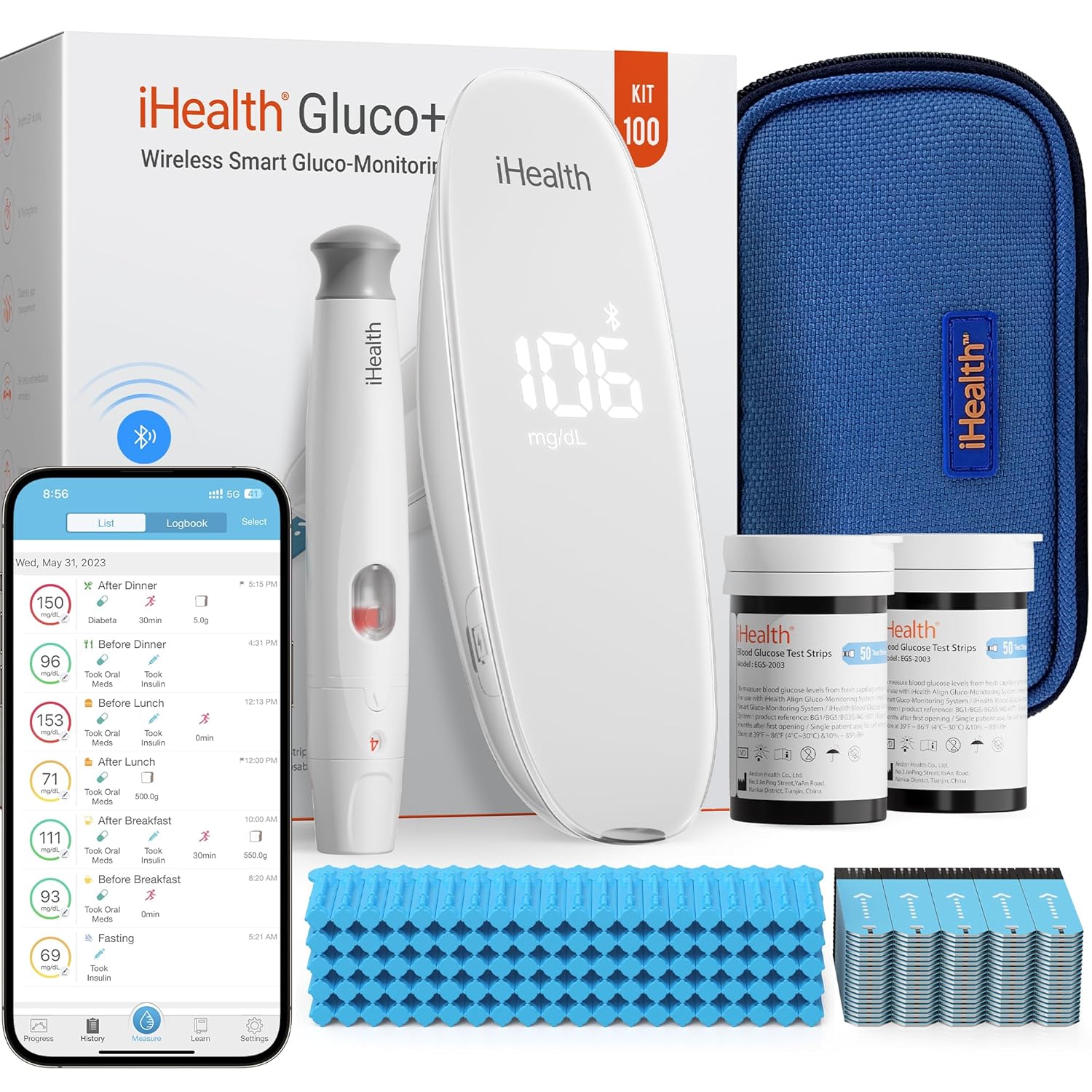 iHealth Gluco+ Wireless Smart Gluco-Monitoring System